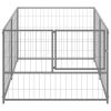 Dog Kennel Silver 78.7"x39.4"x27.6" Steel