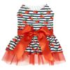 Cherry Stripe Harness Dress with Matching Leash