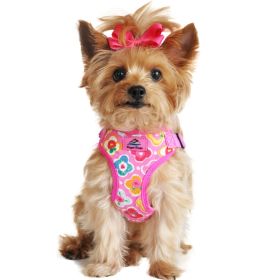 Wrap and Snap Choke Free Dog Harness (Color: Maui Pink, size: large)