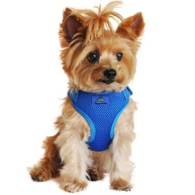 Wrap and Snap Choke Free Dog Harness (Color: Cobalt Blue, size: small)