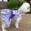 Purple Butterfly Dog Dress with Matching Leash